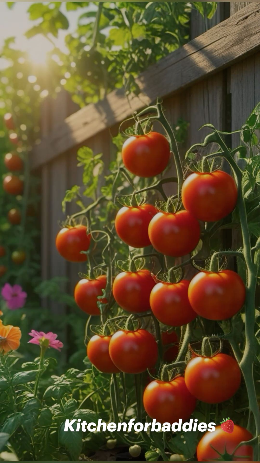Garden dream 😍✨🌱 tomatoes 🍅 Kitchenforbaddies 🍓