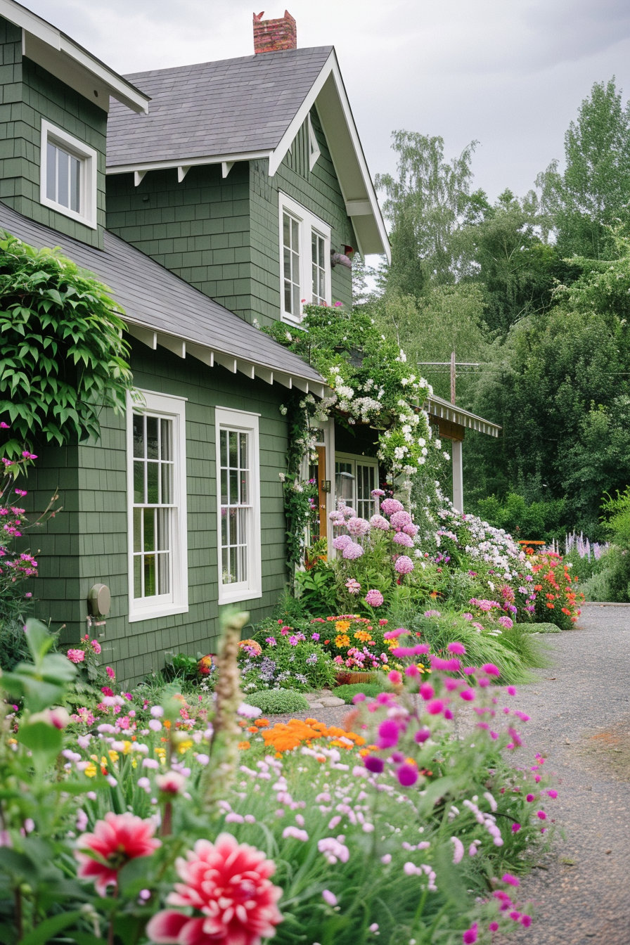 Fresh Green Home Exteriors for Max Curb Appeal