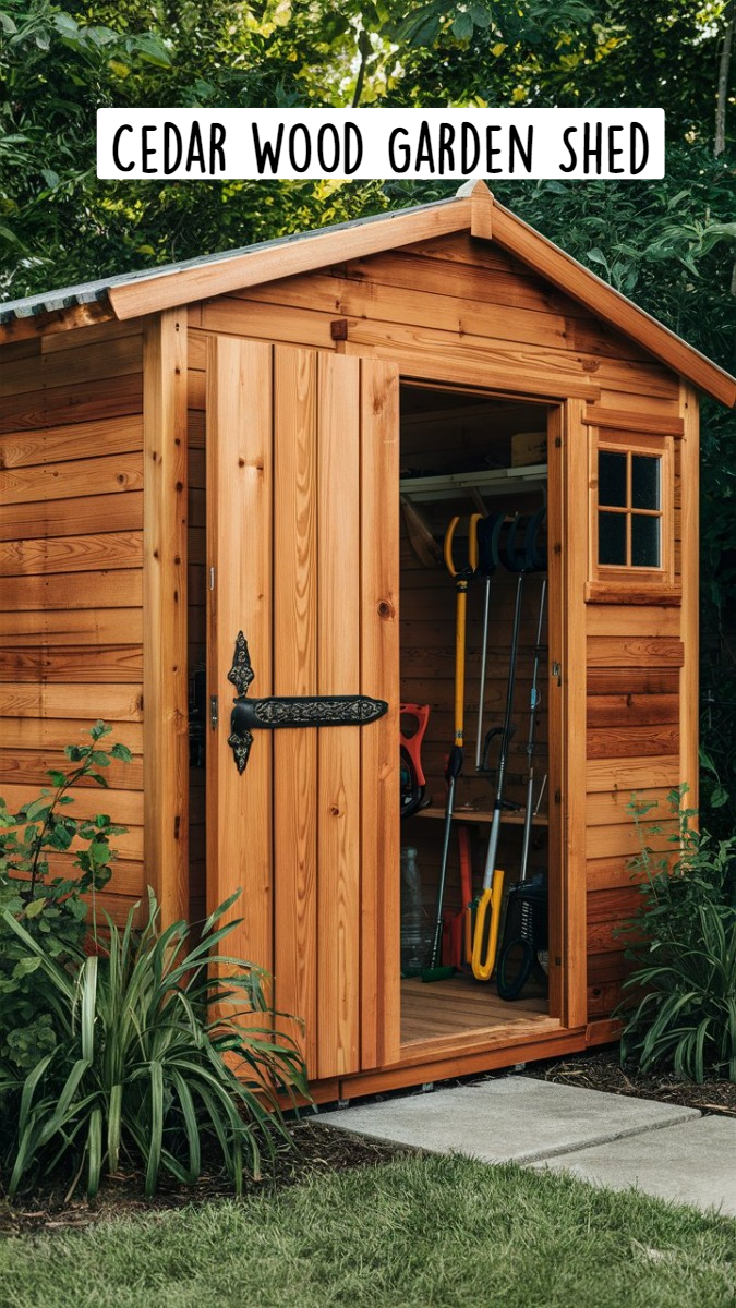 Cedar Wood Garden Shed
