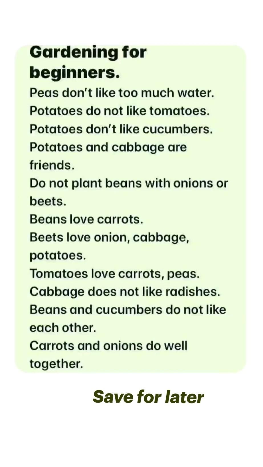 Save for later, gardening tips