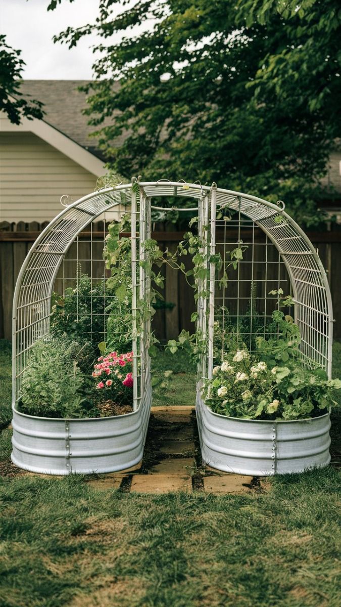 Raised Bed Trellis System